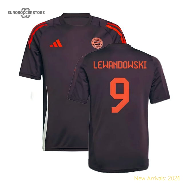 Match-Day 2024-2025 Bayern Munich Training Shirt (Shadow Maroon) - Kids (Lewandowski