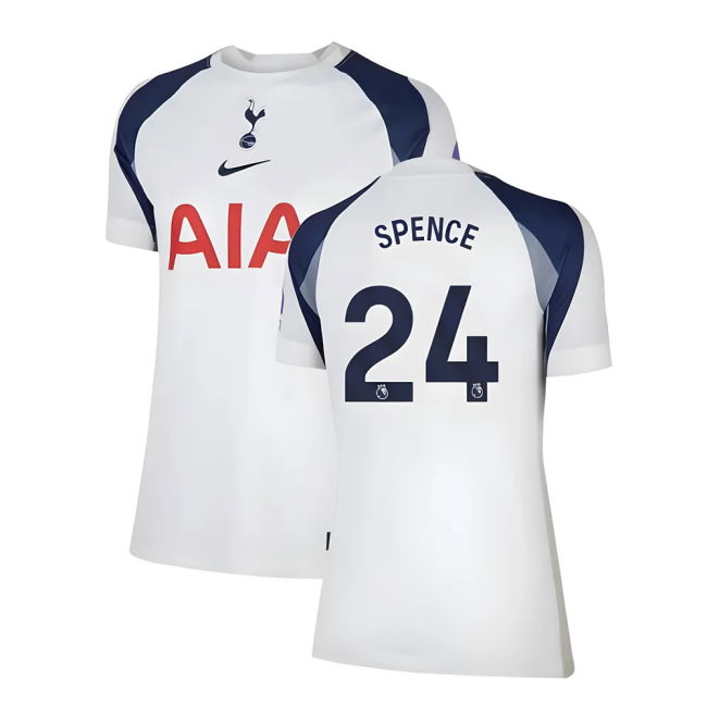 Tottenham 2025-20 Home Football Kit Spence Name & Number M Women S