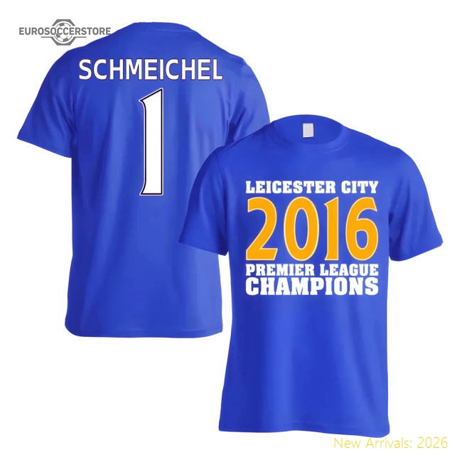 Leicester City 2016 Premier League Champions T-shirt (schmeichel 1)