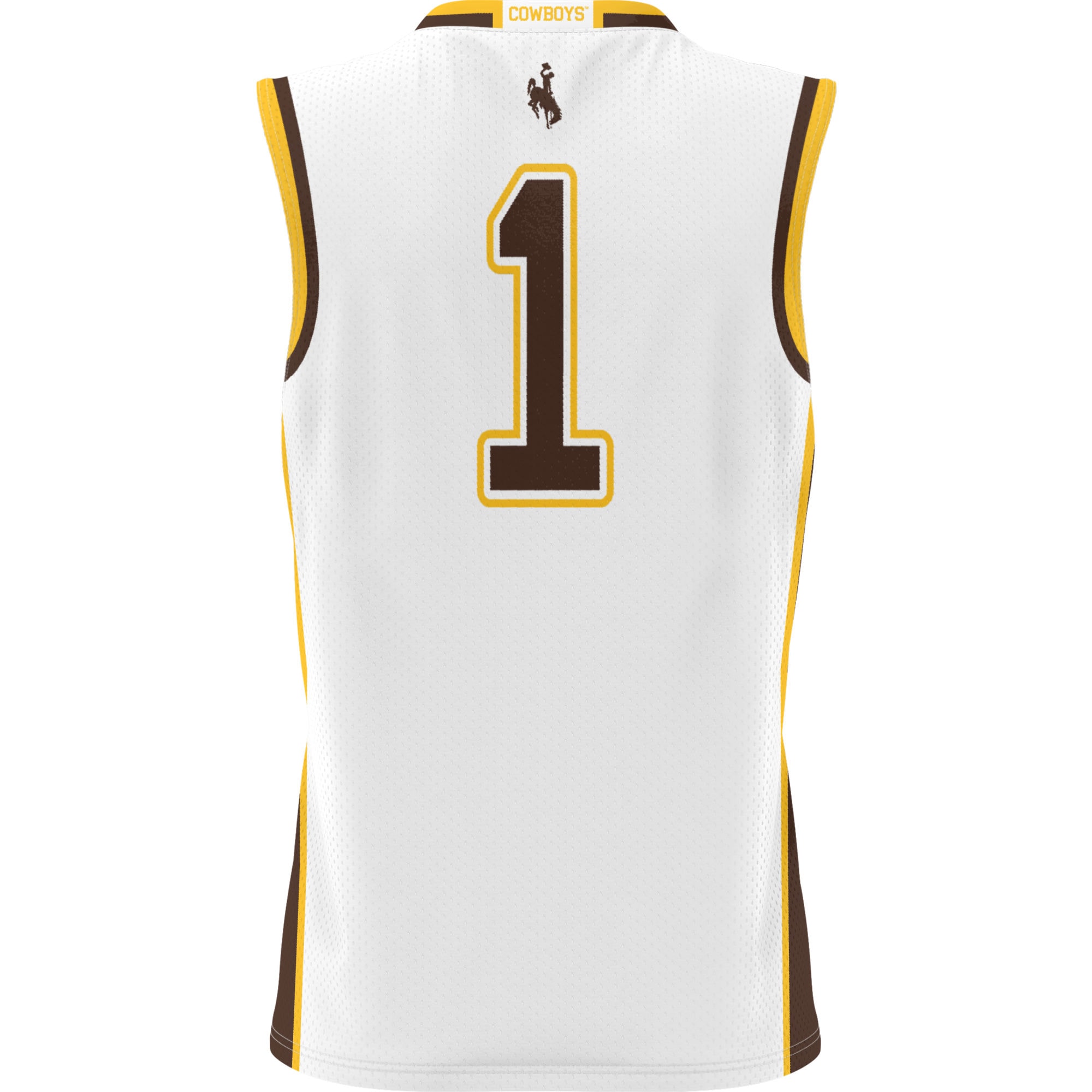 [NJP] Wyoming Cowboys GameDay Greats Youth Lightweight Basketball Jersey - White