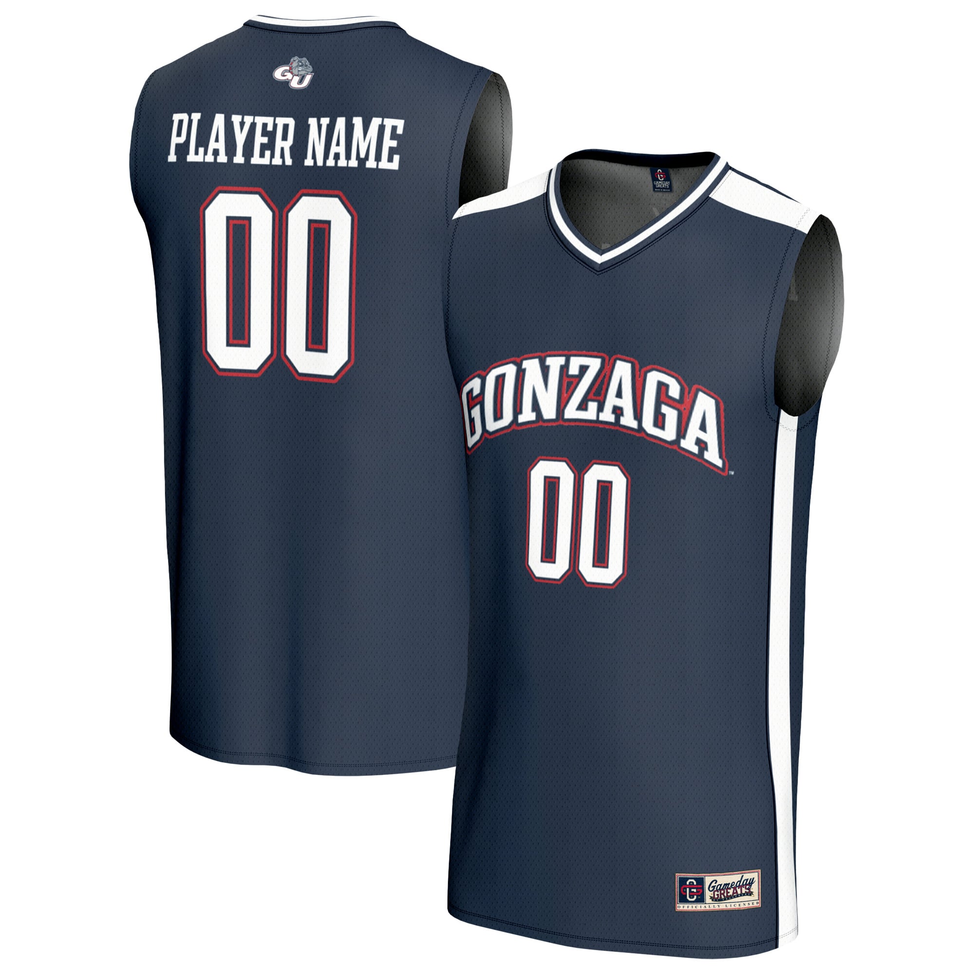 Gonzaga Bulldogs GameDay Greats Unisex Lightweight Collegiate Men's Basketball NIL Pick-A-Player Fashion Jersey - Navy