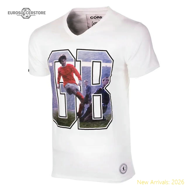 Official George Best Gb1 T-shirt (white) - Premium Quality Football