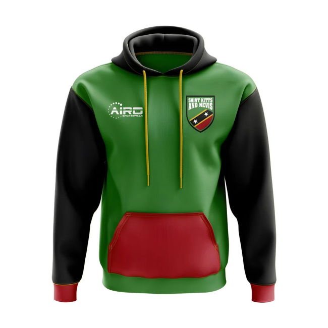 Soccer Saint Kitts And Nevis Concept Country Football Hoody (Green)