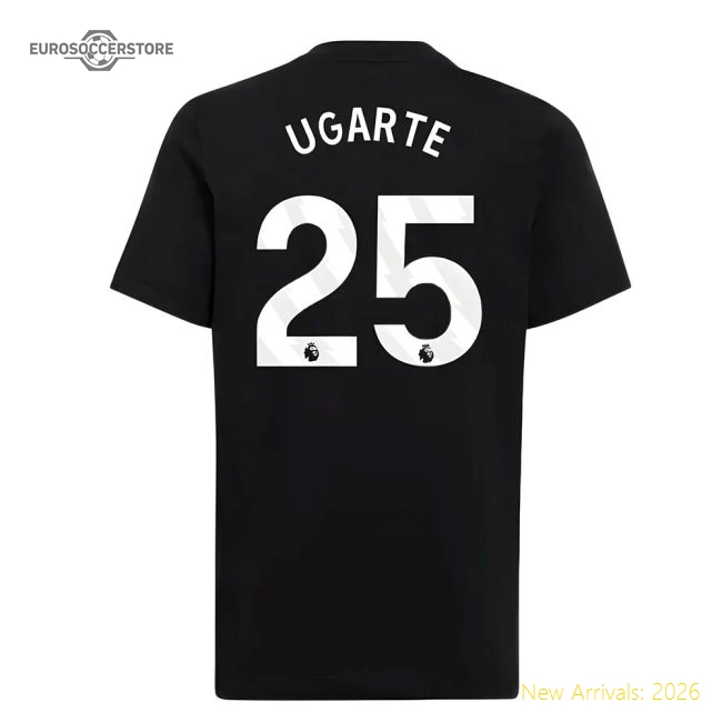 2025-2026 Man Utd EU Training Tee (Black) (Ugarte 25)