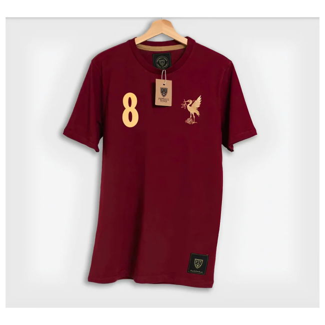 The Bird Steven Gerrard Bordeaux 8 Retro football T-Shirt (Men