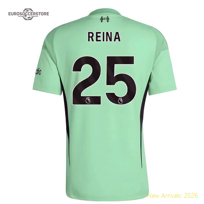 Premium Kids Liverpool Reina Jersey 2025-2026 Breathable
