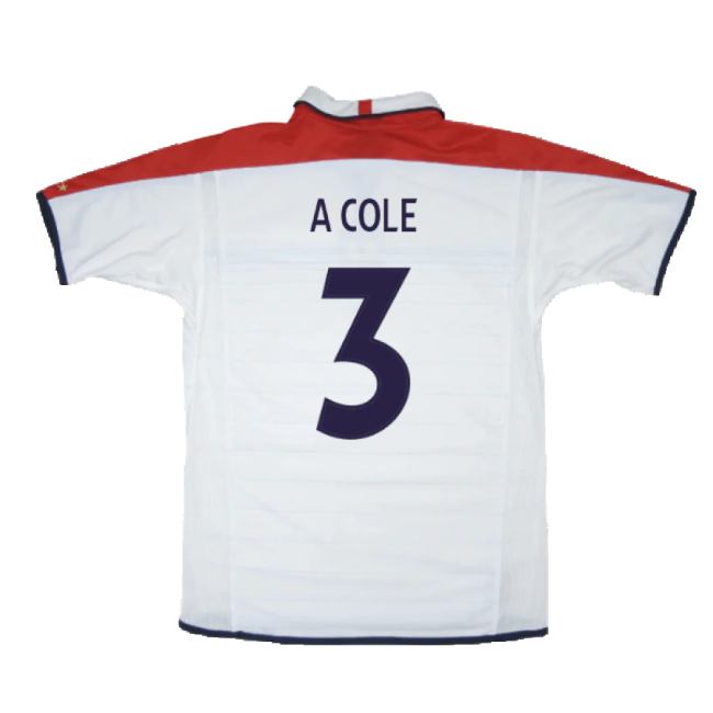 England 2003-05 Home Shirt ((Very Good) L) (A Cole 3)