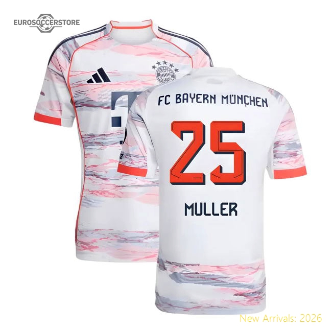 Bayern Munich Away Top-tier Jersey Muller Athletic Fit Durable