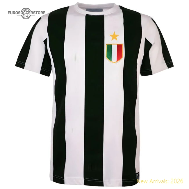 High-quality Bianconeri 12th Man Supporter Tee - Blackwhite Stripe