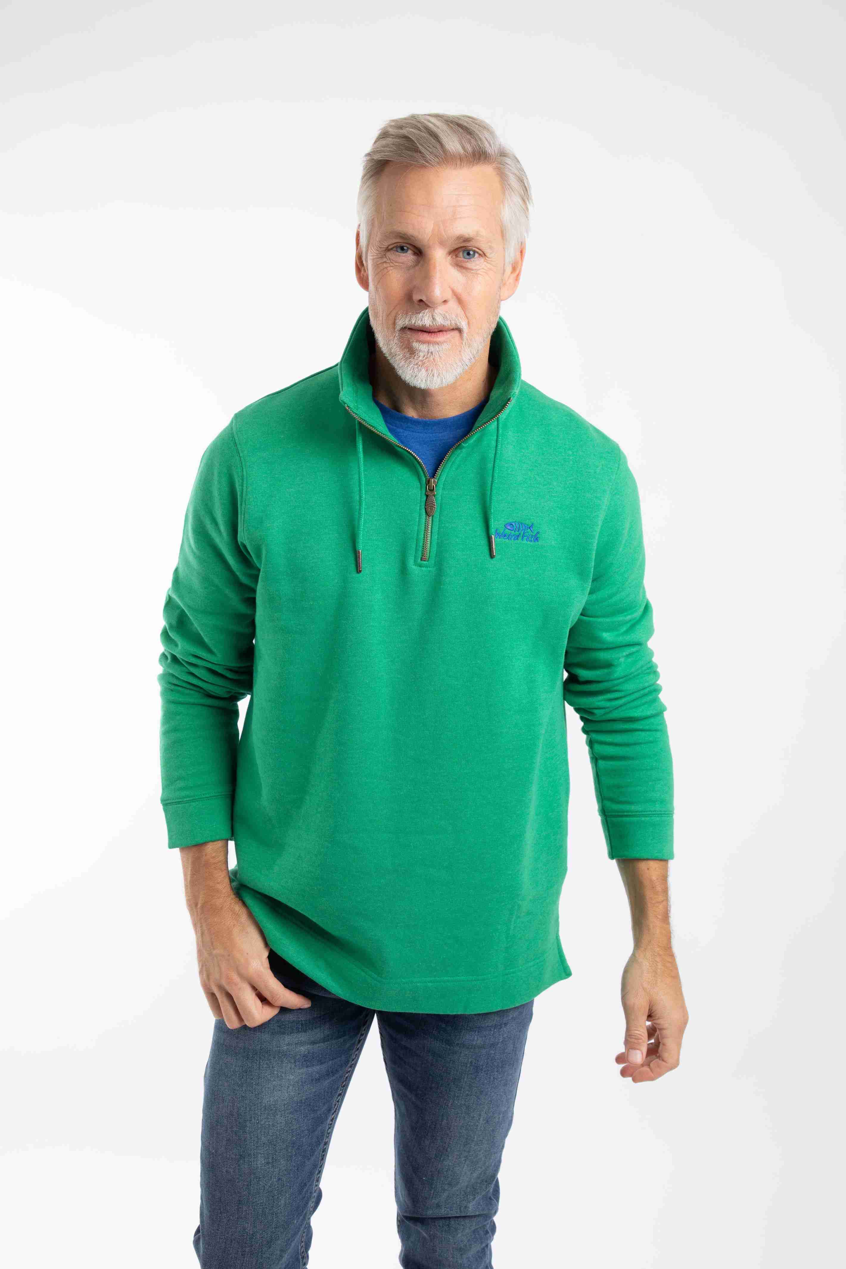 Brampton 1/4 Zip Sweatshirt Heritage Green