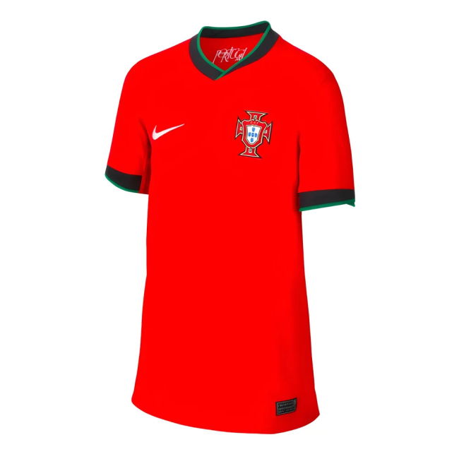 Match Worn Style Portugal Home Pro Shirt 2024-2025 (Kids)