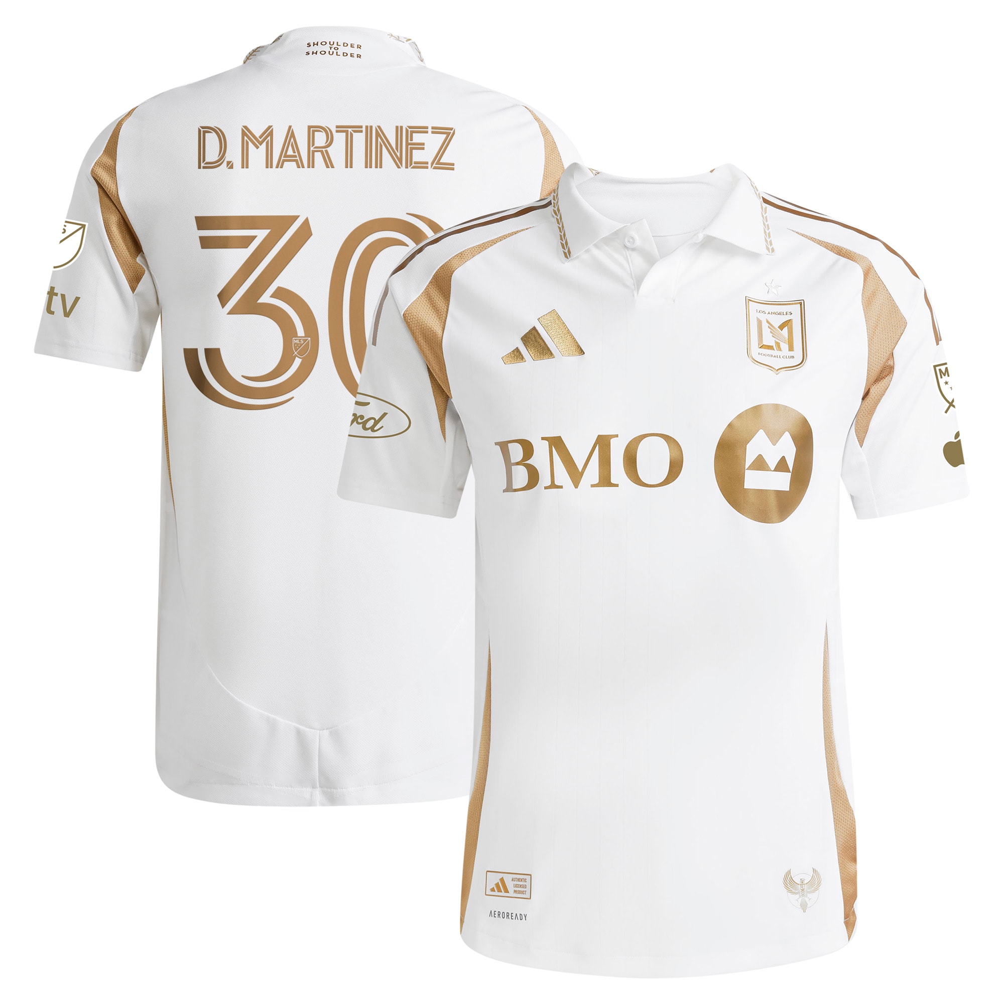 [SJH] David Martinez LAFC 2025 Secondary Authentic Player Jersey - White