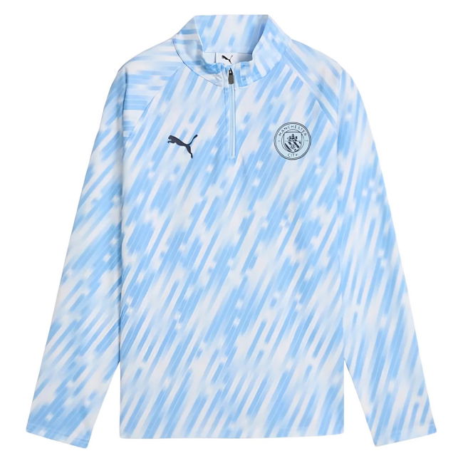 Kids Latest Breathable Man City Home Team Kit