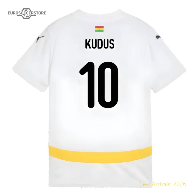 First-class 2024-2025 Ghana National Team Home Kit (kids) (kudus 10)
