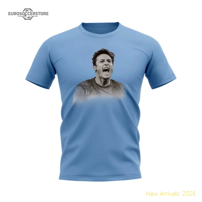 Javier Inter Zanetti Milan Legend T-Shirt (Sky) In Multiple Sizes