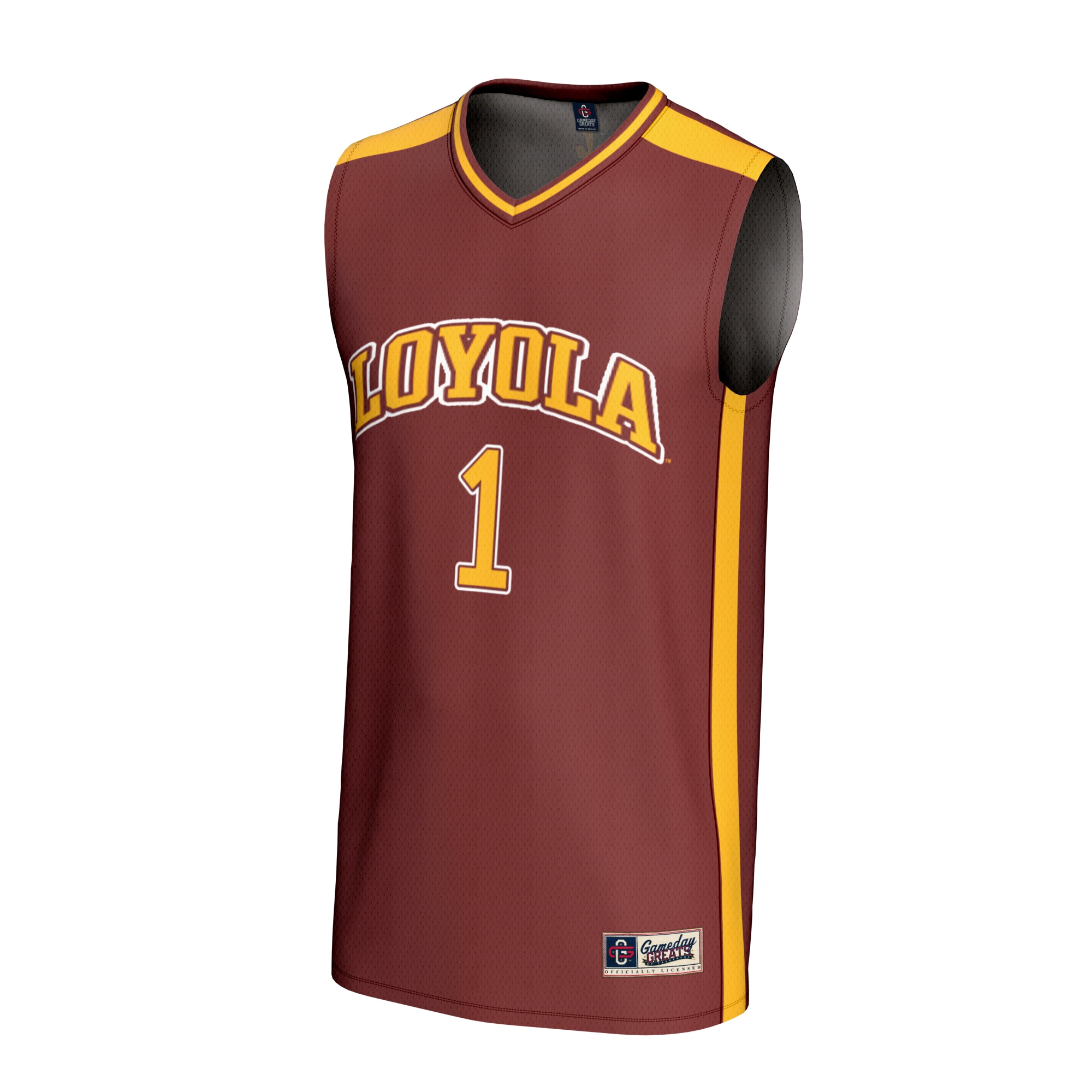 [DDG] Loyola Chicago Ramblers GameDay Greats Youth Lightweight Basketball Fashion Jersey - Maroon