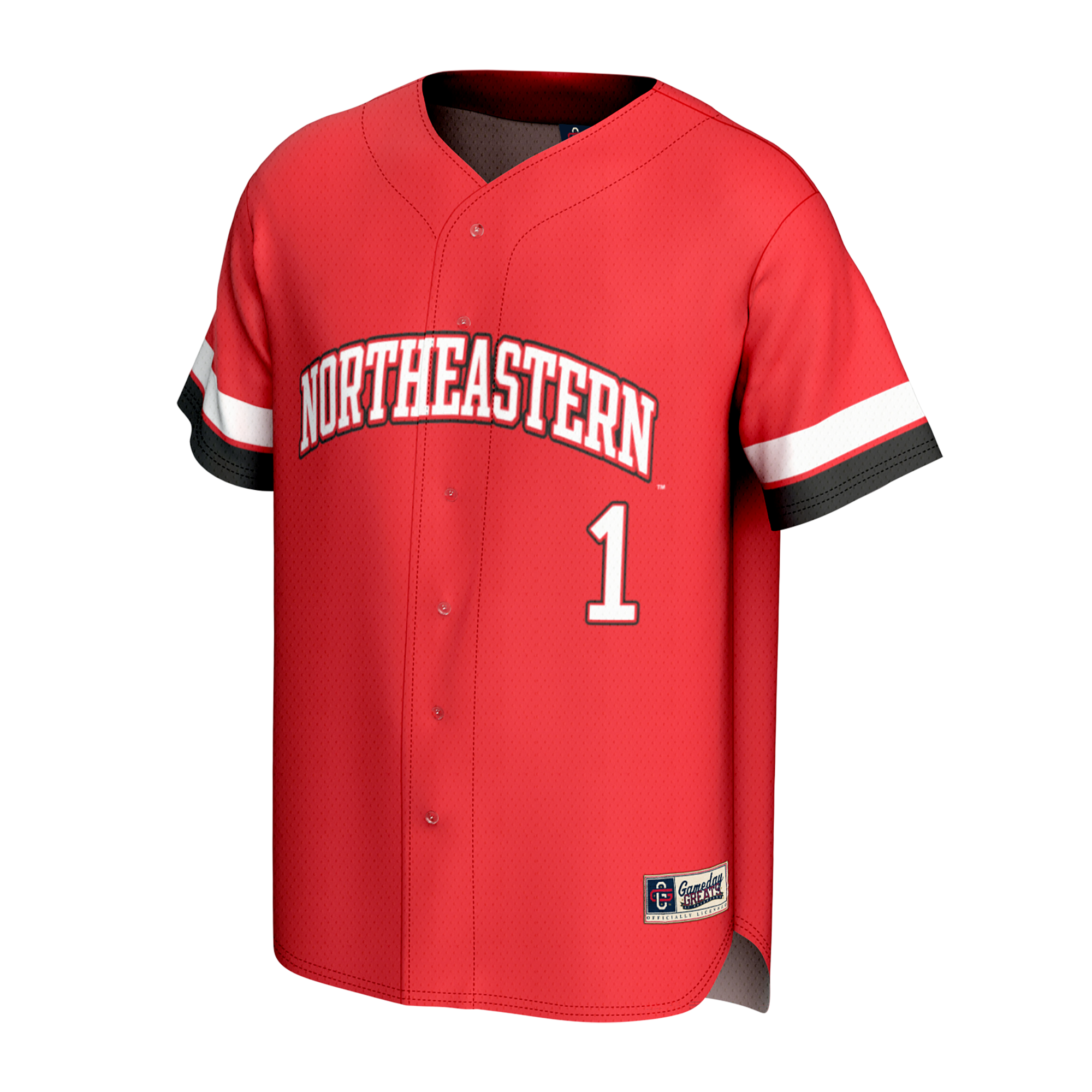 [DDG] Northeastern Huskies GameDay Greats Youth Lightweight Collegiate Baseball Fashion Jersey - Red