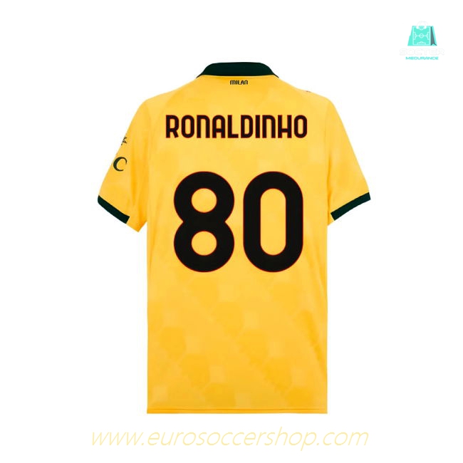 2025-2026 AC Milan Third Shirt (Ronaldinho 80)