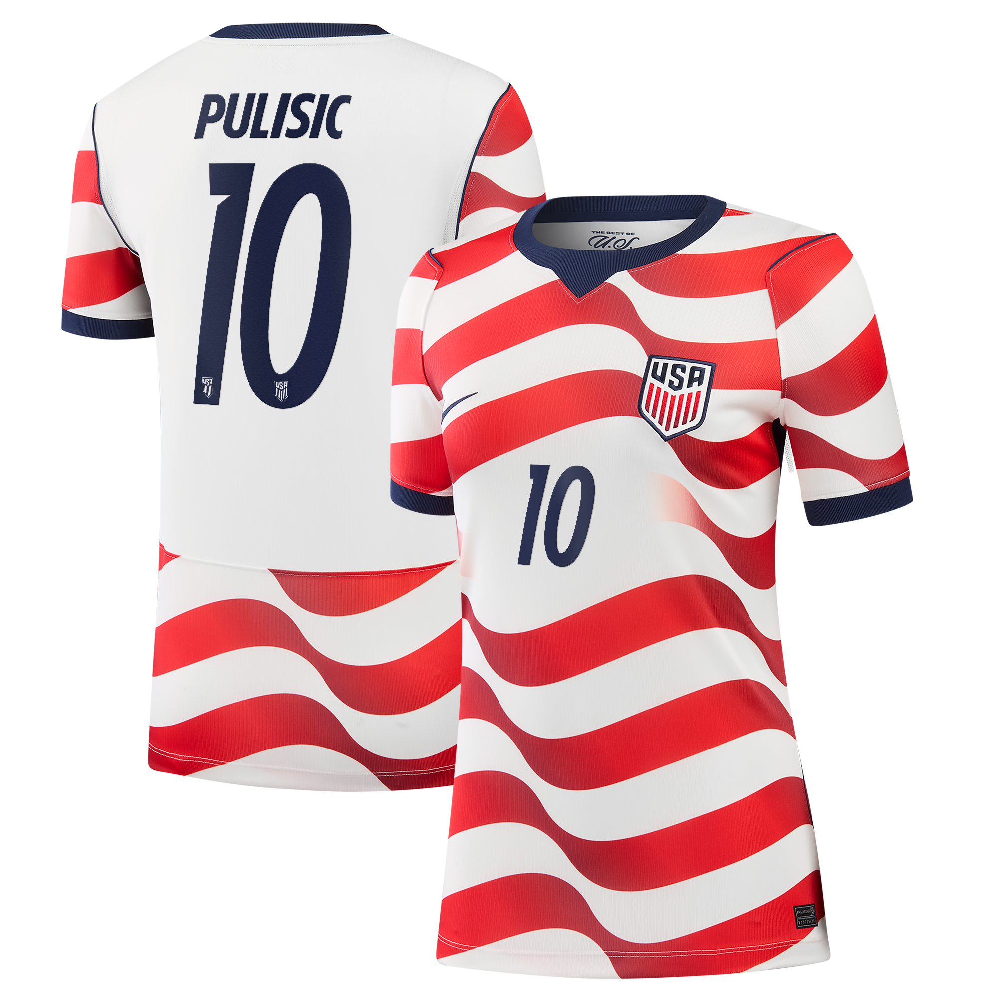 [SJH] Christian Pulisic USMNT Women's 2026 Home Stadium Replica Jersey - White