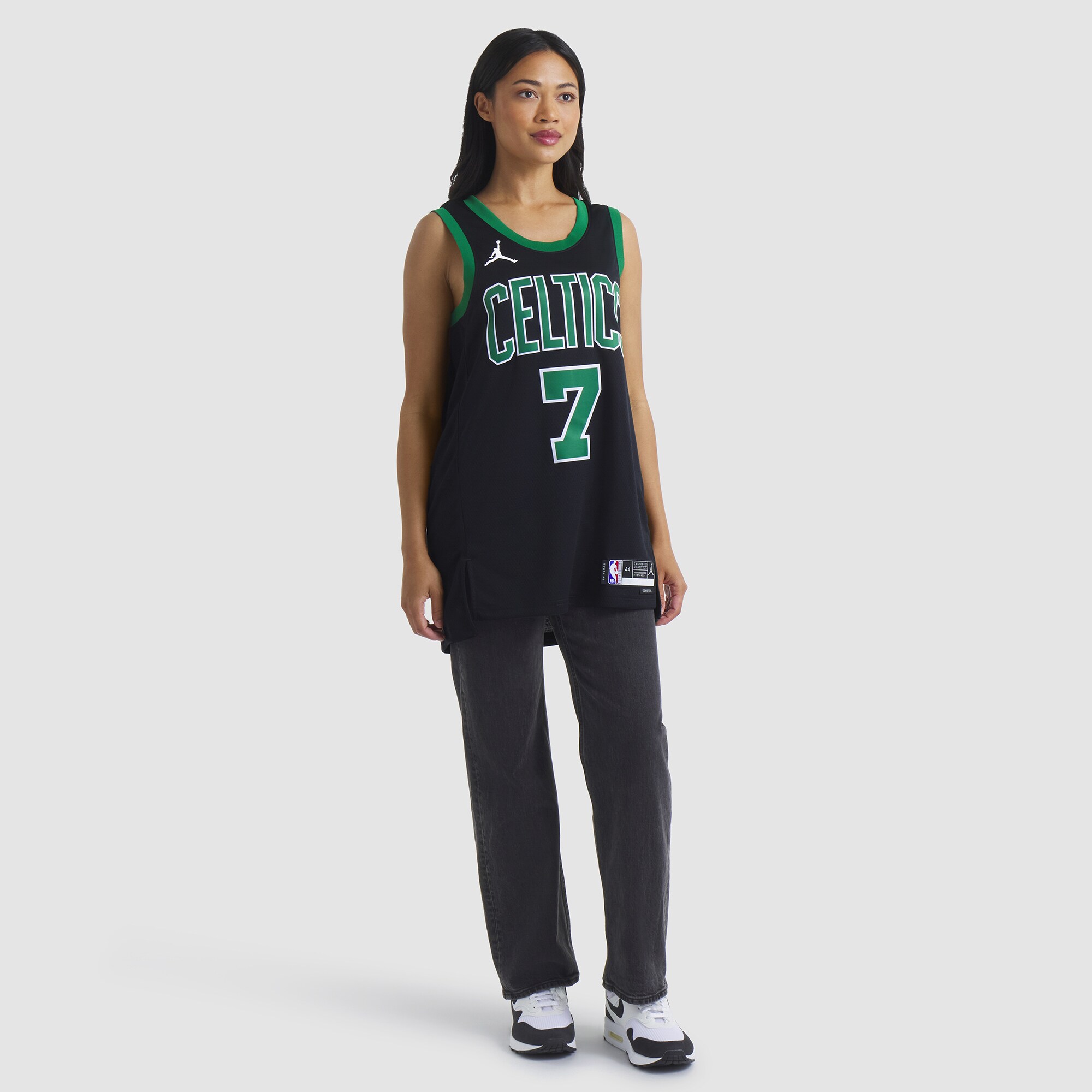 [LK] Jaylen Brown #7 Boston Celtics Unisex Swingman Jersey - Statement Edition - Black
