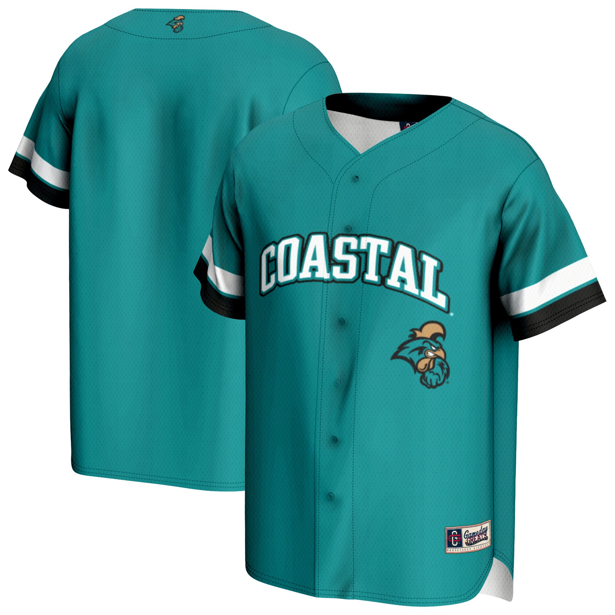 [NJP] Coastal Carolina Chanticleers GameDay Greats Youth Baseball Jersey - Teal