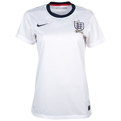 2013 England Home Women's Jersey Shirt - Official Replica 4471