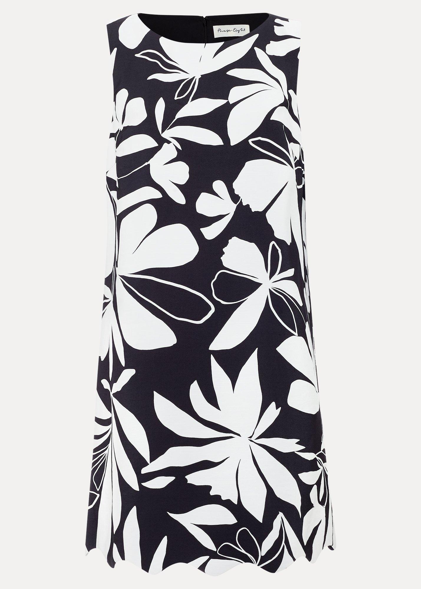 Marta Shift Print Mini Dress