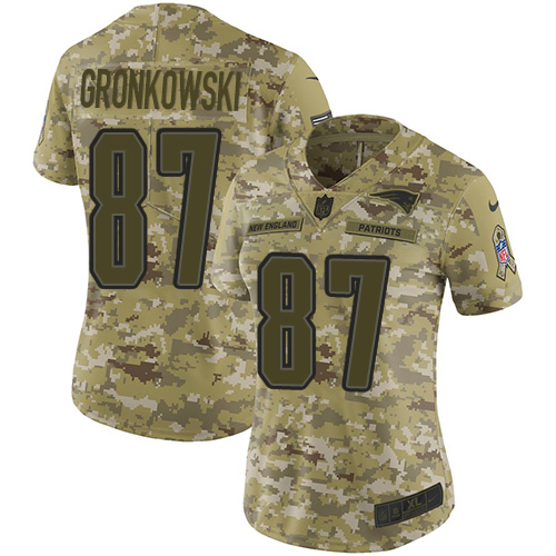 NFL NE Patriots #87 Rob Gronkowski Team Color Limited Jersey - Auth...