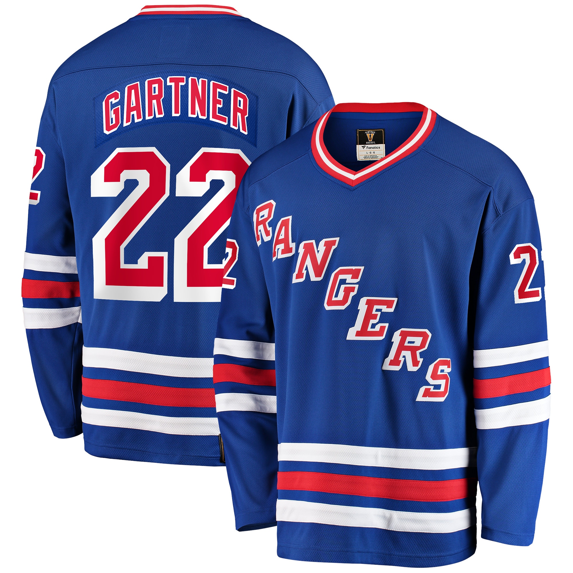 [LK] Mike Gartner New York Rangers Premier Breakaway Retired Player Jersey - Blue