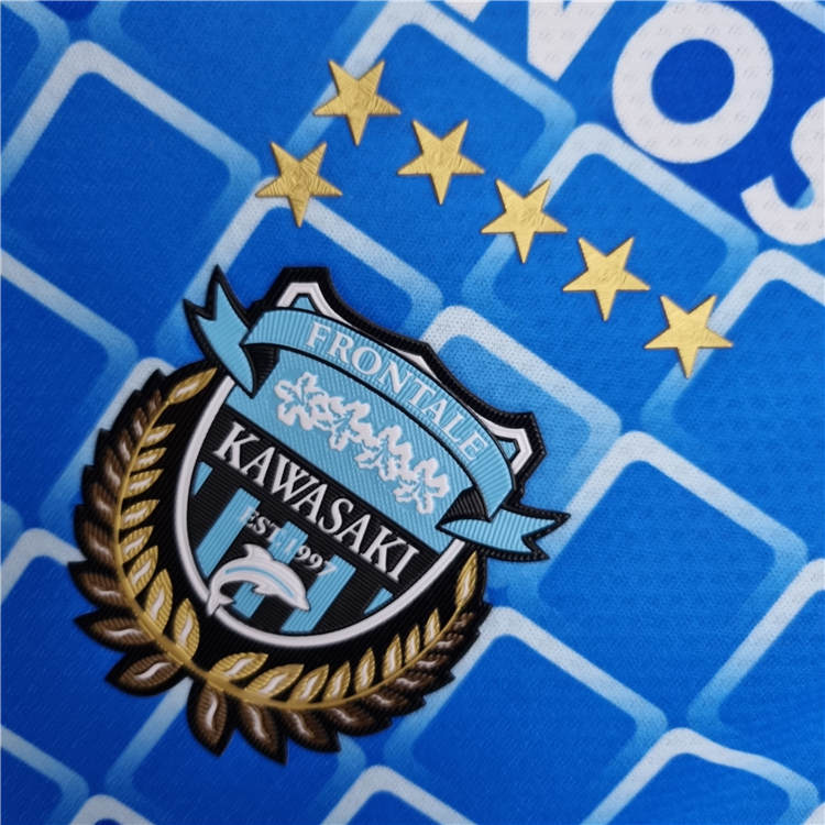 Match Quality Kawasaki Frontale 2223 Home Blue Soccer Jersey Football