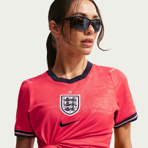 England 2026 Away Women's Jersey - Three Lions Speed Red Female Kit