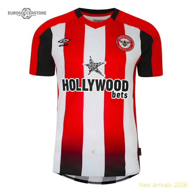 Top-grade 2023-2024 Brentford Home Shirt - Match Day Jersey