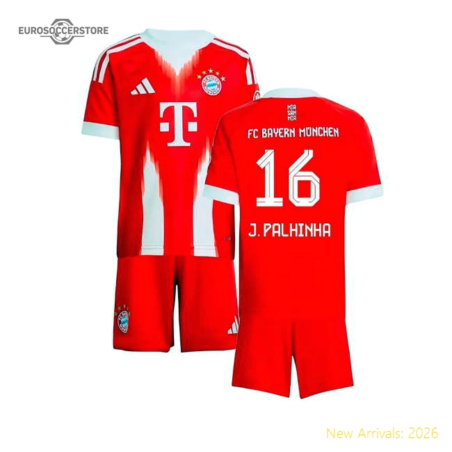 Performance 2025-2026 Bayern Munich Home Mini Kit (J. Palhinha 16)