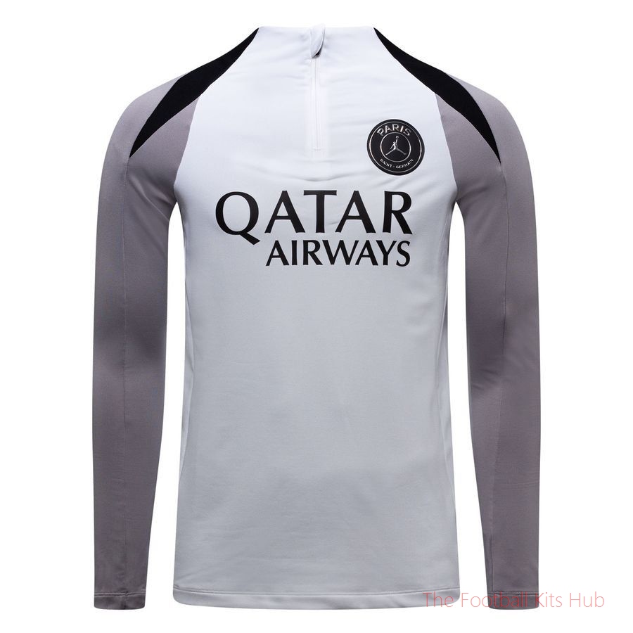 Paris Saint Germain Training Shirt Dri-FIT Strike Drill Jordan x PSG Night Edition - White/Atmosphere Grey/Black