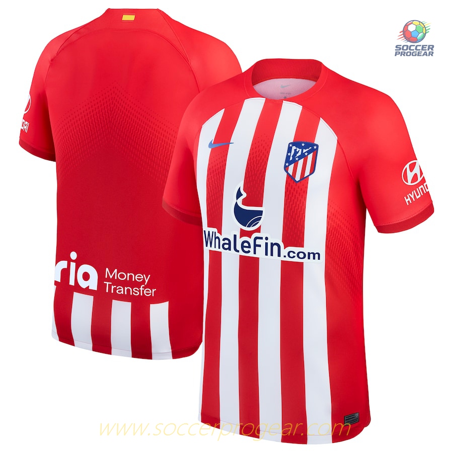 Atletico Madrid 2023 2024 Home Youth Soccer Uniform Soccer Jersey