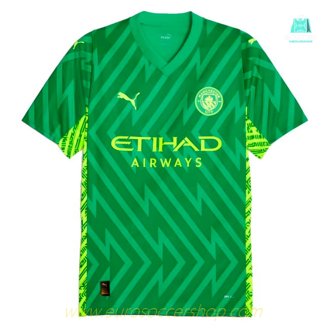 2023-2024 Man City Home Goalkeeper Shirt (Green) (Ederson M 31)