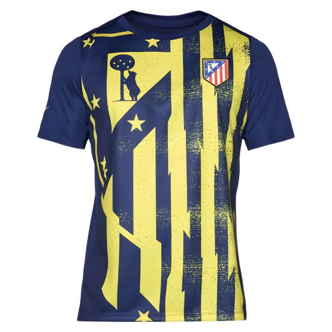 2025-2026 Atletico Madrid Budget Friendly Football Shirt (Blue-Yellow)