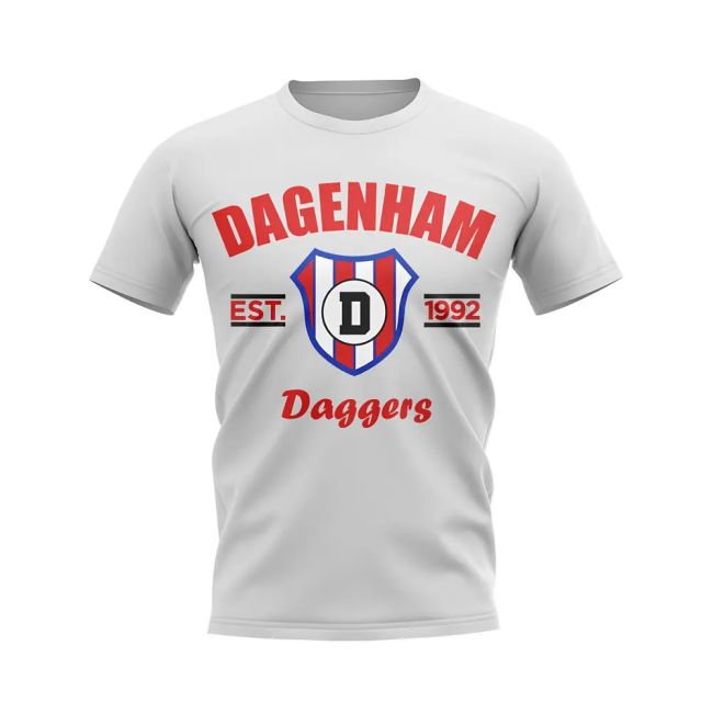 Dagenham Established Football T-Shirt (White) | Fan Favorite
