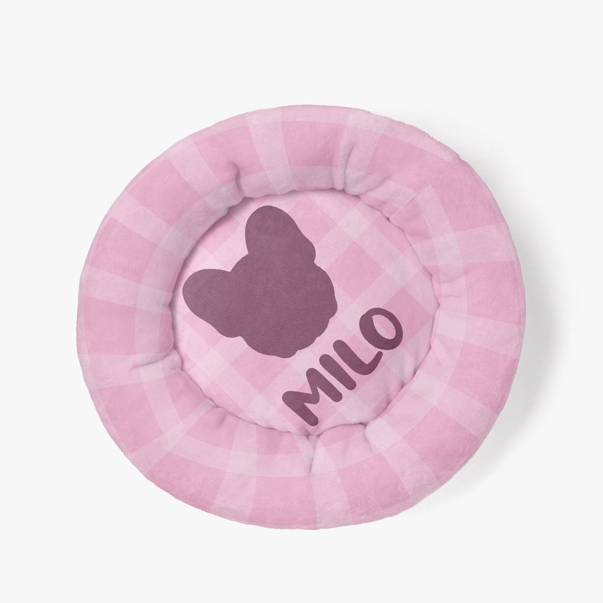Milo - Custom Cloud-Comfort Frenchie Bed | Personalized Anti-Anxiety Donut Bed for French Bulldogs