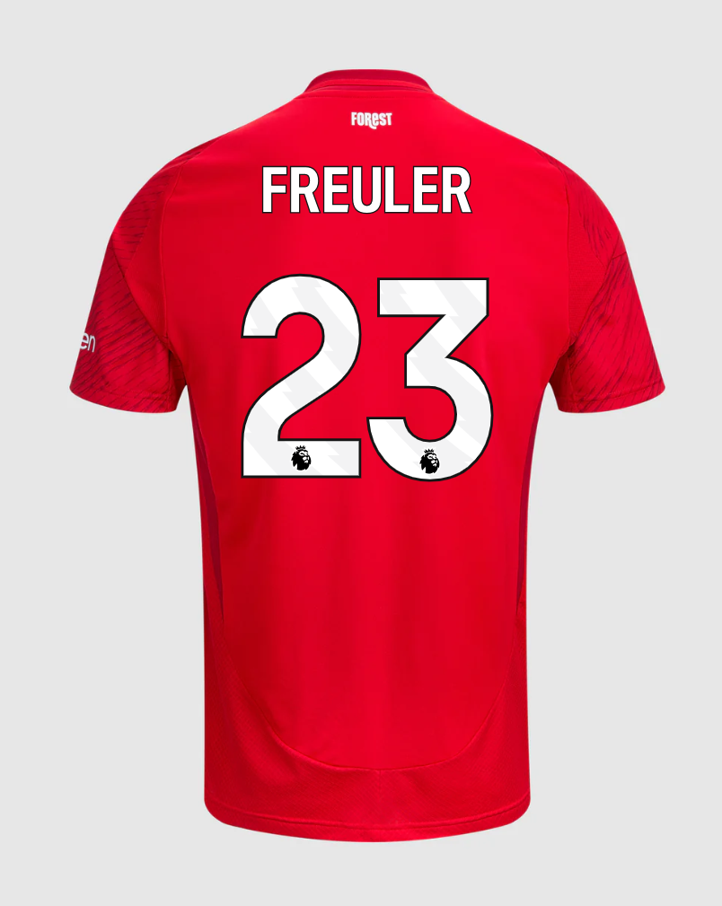 Nottingham Forest 24-25 Season Home Jersey, Worn by Freuler with Number 23