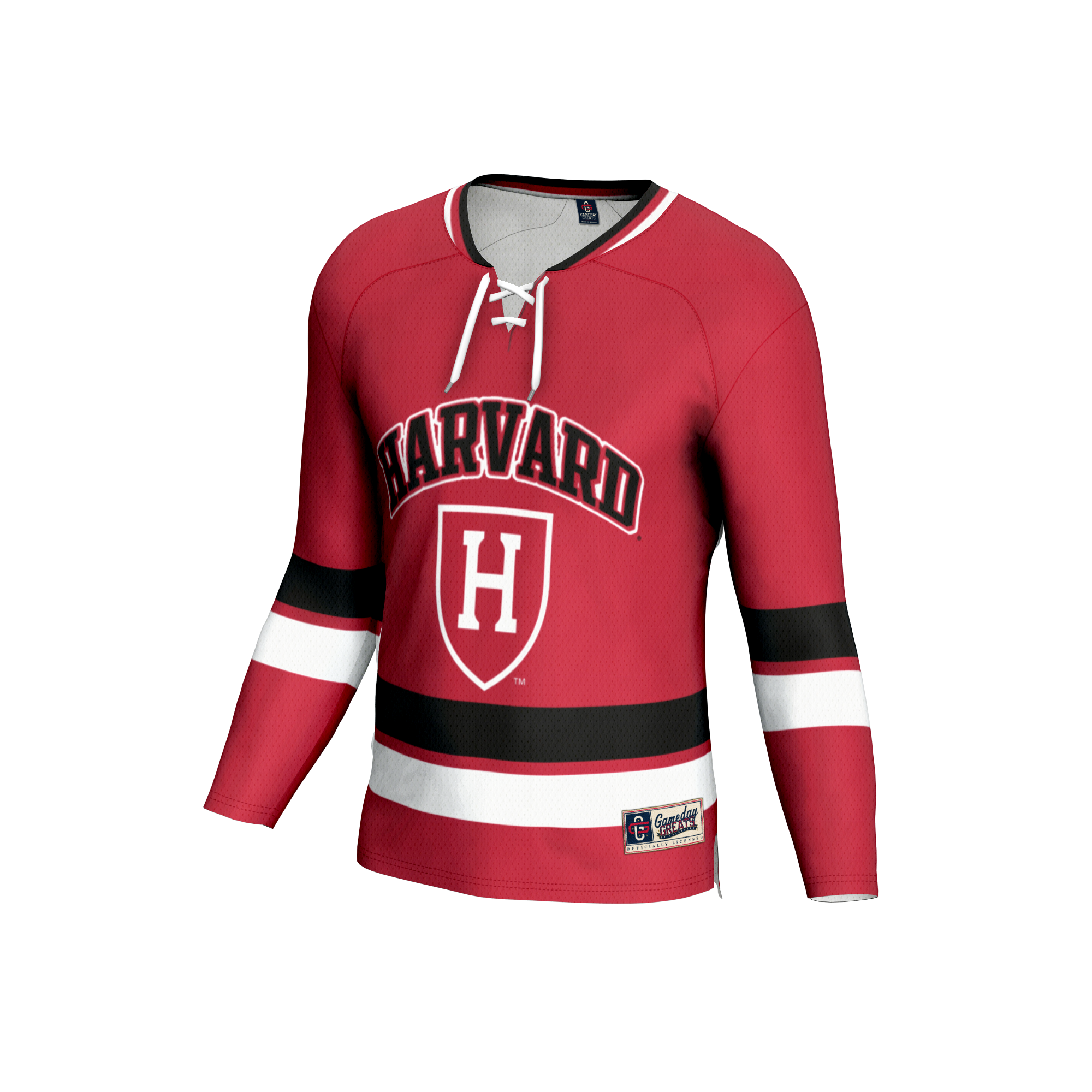[DDG] Harvard Crimson GameDay Greats Youth Lightweight Men's Hockey Team Fashion Jersey - Crimson
