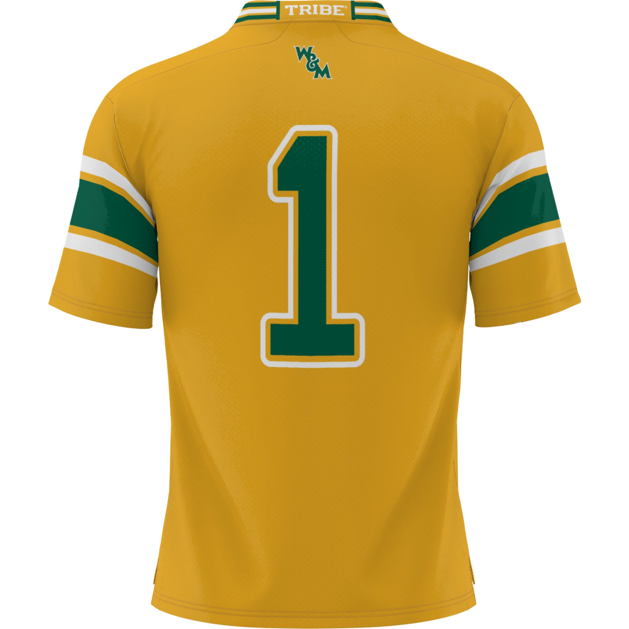 Youth #1 Gold William & Mary Tribe Football Jersey