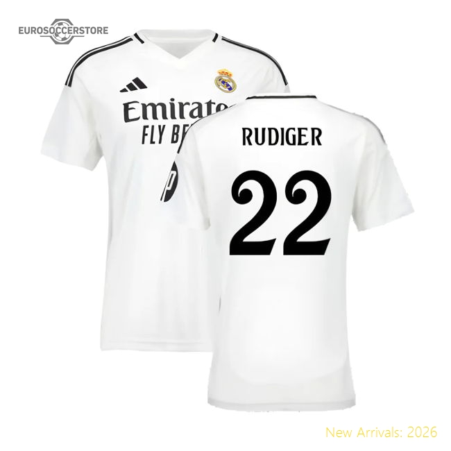 Comfortable Football Team Womens Rudiger Jersey 2024-2025 Quick-dry