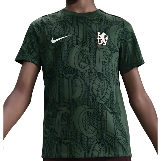 2025-2026 Chelsea Pre Match Shirt (Green) - Kids (Colwill 6)