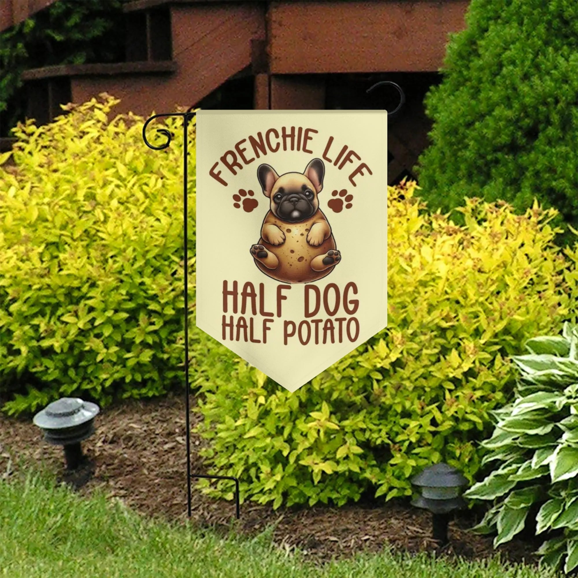 Hazel - Bulldog Garden Flag Banner Dog Supplies | Non-slip Design