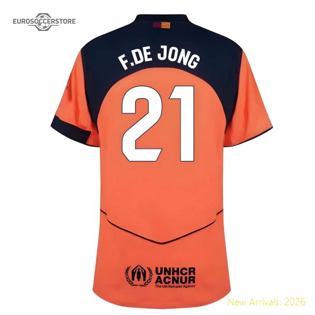 Barcelona Match Third Jersey Athletic Fit Breathable Moisture-wicking