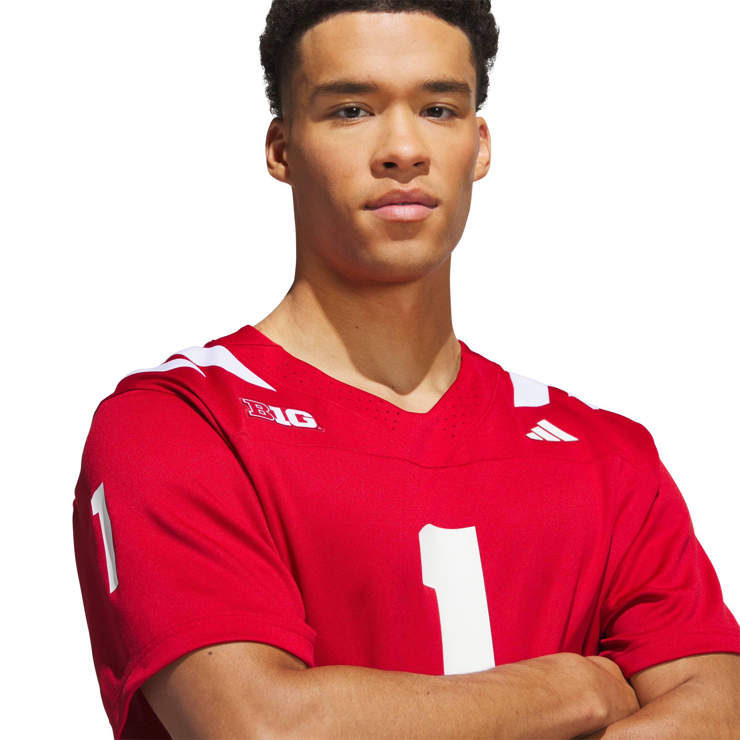 #1 Nebraska Huskers adidas Home Premier Jersey - Scarlet