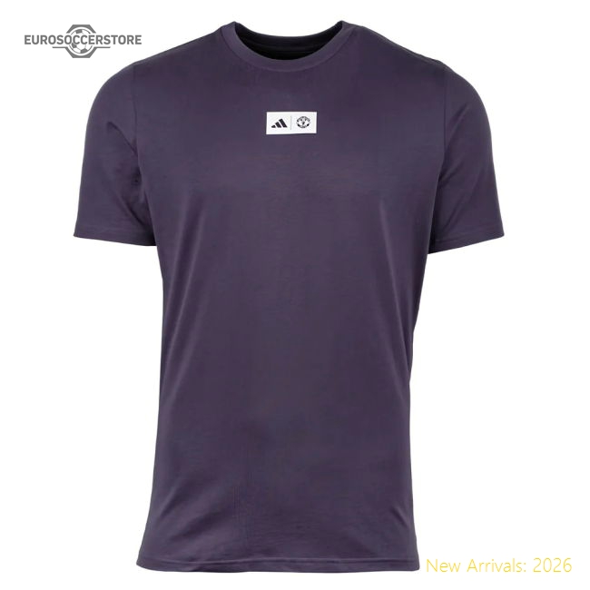 Official Graphic Tee Trace Purple 2025-2026 Man Utd Seasonal