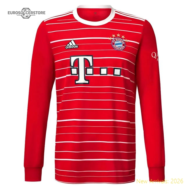 2022-2023 Bayern Munich Long Sleeve Home Shirt