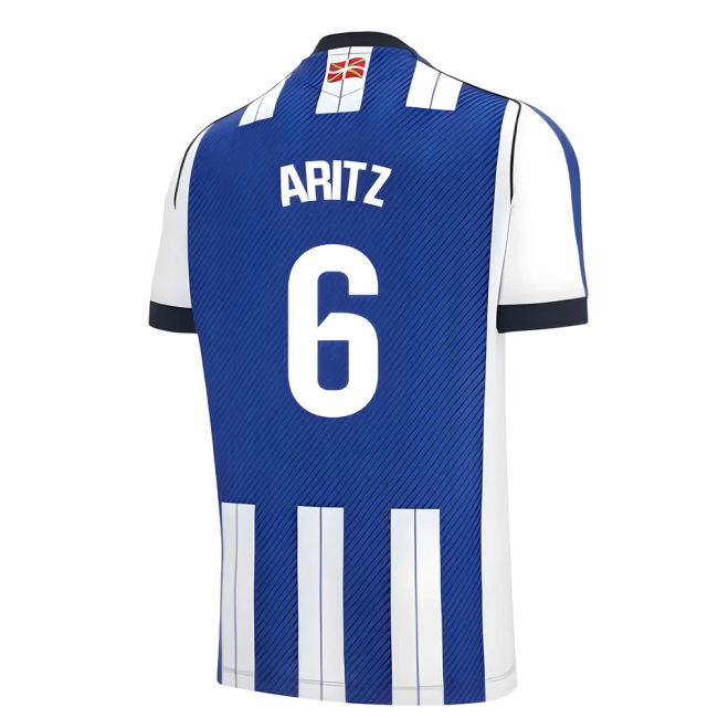 2025-2026 Camiseta Real Sociedad Local Hombres - Auténtica - Aritz 6